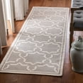thumbnail image 1 of Safavieh Dhurries Myles Geometric Runner Rug, Gray/Ivory, 2'6" x 8', 1 of 10