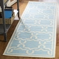 thumbnail image 1 of Safavieh Dhurries Myles Geometric Runner Rug, Light Blue/Ivory, 2'6" x 6', 1 of 7