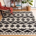 thumbnail image 1 of Safavieh Dhurries Oraline Geometric Wool Area Rug, Black/Ivory, 4' x 6', 1 of 11