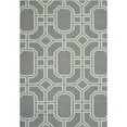 thumbnail image 1 of SAFAVIEH Dhurrie Sebastian Geometric Wool Area Rug, Grey/Light Blue, 8' x 10', 1 of 9