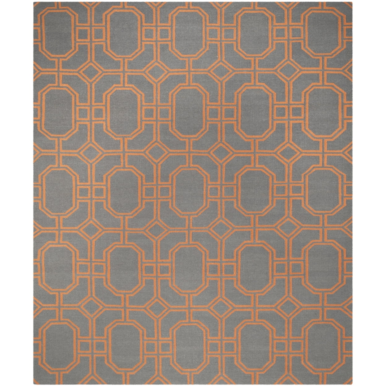 Handwoven Light Blue/Ivory Wool Runner Rug 30" x 8"