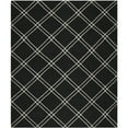 thumbnail image 1 of SAFAVIEH Dhurrie Skyler Geometric Diamonds Wool Area Rug, Black/Ivory, 5' x 8', 1 of 10