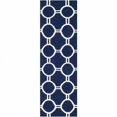 thumbnail image 1 of SAFAVIEH Dhurrie Sloane Geometric Circles Wool Runner Rug, Navy/Ivory, 2'6" x 8', 1 of 10