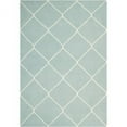 thumbnail image 1 of SAFAVIEH Dhurrie Solomon Geometric Moroccan Wool Area Rug, Light Blue/Ivory, 9' x 12', 1 of 10