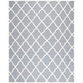 thumbnail image 1 of SAFAVIEH Dhurrie Tabitha Geometric Moroccan Wool Runner Rug, Grey/Ivory, 2'6" x 6', 1 of 9