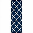 thumbnail image 1 of SAFAVIEH Dhurrie Tabitha Geometric Moroccan Wool Runner Rug, Navy/Ivory, 2'6" x 12', 1 of 10