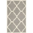 thumbnail image 1 of SAFAVIEH Dhurrie Tobias Geometric Moroccan Wool Area Rug, Grey/Ivory, 5' x 8', 1 of 10