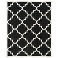 thumbnail image 1 of SAFAVIEH Dhurrie Tobias Geometric Moroccan Wool Runner Rug, Black/Ivory, 2'6" x 8', 1 of 9