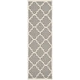 thumbnail image 1 of SAFAVIEH Dhurrie Tobias Geometric Moroccan Wool Runner Rug, Grey/Ivory, 2'6" x 10', 1 of 4