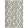 thumbnail image 1 of SAFAVIEH Dhurrie Toby Geometric Moroccan Wool Area Rug, Grey/Ivory, 3' x 5', 1 of 3
