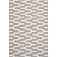 thumbnail image 1 of SAFAVIEH Dhurrie Tristen Geometric Moroccan Wool Area Rug, Silver/Ivory, 3' x 5', 1 of 10
