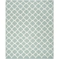 thumbnail image 1 of SAFAVIEH Dhurrie Ulysses Geometric Moroccan Wool Area Rug, Blue/Ivory, 3' x 5', 1 of 10