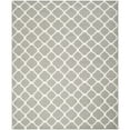 thumbnail image 1 of SAFAVIEH Dhurrie Ulysses Geometric Moroccan Wool Area Rug, Grey/Ivory, 8' x 10', 1 of 10