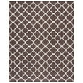 thumbnail image 1 of SAFAVIEH Dhurrie Ulysses Geometric Moroccan Wool Runner Rug, Brown/Ivory, 2'6" x 7', 1 of 10