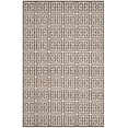 thumbnail image 1 of SAFAVIEH Dhurrie Valentina Geometric Moroccan Wool Area Rug, Brown/Ivory, 5' x 8', 1 of 4