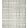 thumbnail image 1 of SAFAVIEH Dhurrie Valentina Geometric Moroccan Wool Area Rug, Grey/Ivory, 4' x 6', 1 of 10