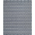 thumbnail image 1 of SAFAVIEH Dhurrie Valentina Geometric Moroccan Wool Runner Rug, Navy/Ivory, 2'6" x 7', 1 of 11