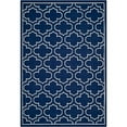 thumbnail image 1 of SAFAVIEH Dhurrie Walter Geometric Moroccan Wool Area Rug, Navy/Ivory, 8' x 10', 1 of 10