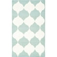 thumbnail image 1 of SAFAVIEH Dhurrie Warren Geometric Moroccan Wool Area Rug, Blue/Ivory, 2'6" x 4', 1 of 10