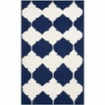 thumbnail image 1 of SAFAVIEH Dhurrie Warren Geometric Moroccan Wool Area Rug, Navy/Ivory, 2'6" x 4', 1 of 10