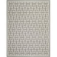 thumbnail image 1 of SAFAVIEH Dhurrie Waverly Geometric Moroccan Wool Area Rug, Soft Grey/Ivory, 4' x 6', 1 of 6