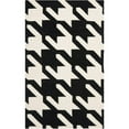 thumbnail image 1 of SAFAVIEH Dhurries Abigail Geometric Area Rug, Black/Ivory, 3' x 5', 1 of 10