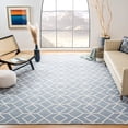 thumbnail image 1 of Safavieh Dhurries Addison Geometric Area Rug, Blue/Ivory, 5' x 8', 1 of 11