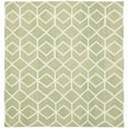 thumbnail image 1 of SAFAVIEH Dhurries Addison Geometric Area Rug, Sage/Ivory, 8' x 10', 1 of 9