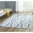 thumbnail image 1 of Safavieh Dhurries Alexis Geometric Area Rug, Light Blue/Dark Blue, 2'6" x 4', 1 of 7