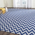 thumbnail image 1 of Safavieh Dhurries Bentley Geometric Area Rug, Dark Blue/Ivory, 10' x 14', 1 of 11