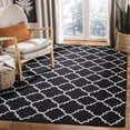 thumbnail image 1 of Safavieh Dhurries Brad Geometric Area Rug, Black/Ivory, 6' x 9', 1 of 11