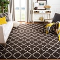 thumbnail image 1 of Safavieh Dhurries Brad Geometric Area Rug, Brown/Ivory, 9' x 12', 1 of 8