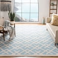 thumbnail image 1 of Safavieh Dhurries Brianna Geometric Area Rug, Light Blue/Ivory, 10' x 14', 1 of 8