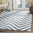 thumbnail image 1 of Safavieh Dhurries Deborah Geometric Area Rug, Blue/Ivory, 6' x 9', 1 of 8
