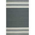 thumbnail image 1 of SAFAVIEH Dhurries Haywood Geometric Area Rug, Dark Grey, 6' x 9', 1 of 4