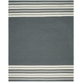 thumbnail image 1 of SAFAVIEH Dhurries Haywood Geometric Area Rug, Dark Grey, 8' x 10', 1 of 4