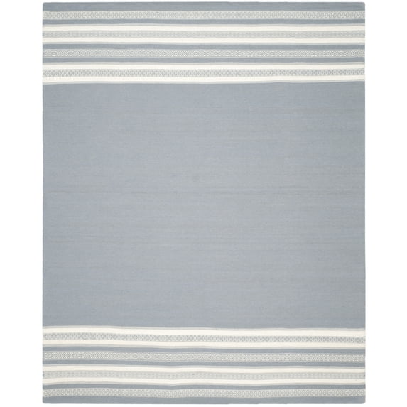 SAFAVIEH Dhurries Haywood Geometric Area Rug, Grey, 6' x 6' Square