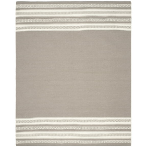 SAFAVIEH Dhurries Haywood Geometric Area Rug, Light Brown, 6' x 9'