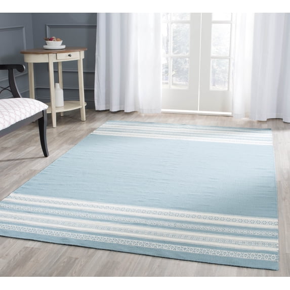 SAFAVIEH Dhurries Haywood Geometric Area Rug, Turquoise, 8' x 10'