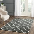 thumbnail image 1 of Safavieh Dhurries Hector Geometric Wool Area Rug, Chocolate/Ivory, 3' x 5', 1 of 11