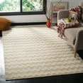 thumbnail image 1 of SAFAVIEH Dhurries Karissa Geometric Area Rug, Beige/Ivory, 6' x 6' Square, 1 of 6