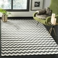 thumbnail image 1 of SAFAVIEH Dhurries Karissa Geometric Area Rug, Ivory/Charcoal, 8' x 10', 1 of 6