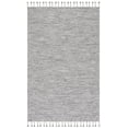 thumbnail image 1 of SAFAVIEH Dhurries Ksenija Solid Wool Area Rug, Dark Grey/Beige, 5' x 8', 1 of 8