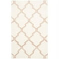 thumbnail image 1 of SAFAVIEH Dhurries Landon Geometric Area Rug, Ivory/Camel, 3' x 5', 1 of 5