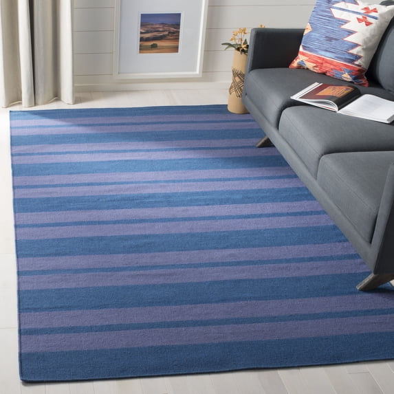 Safavieh Dhurries Lawanda Geometric Wool Area Rug, Turquoise/Lavender, 4' x 6'