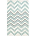 thumbnail image 1 of SAFAVIEH Dhurries Marisa Geometric Area Rug, Blue/White, 3' x 5', 1 of 2