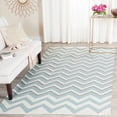 thumbnail image 1 of SAFAVIEH Dhurries Marisa Geometric Area Rug, Blue/White, 6' x 9', 1 of 5