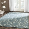 thumbnail image 1 of Safavieh Dhurries Pavel Geometric Wool Area Rug, Blue/Ivory, 4' x 6', 1 of 7