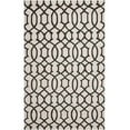 thumbnail image 1 of SAFAVIEH Dhurries Selena Geometric Wool Area Rug, Ivory/Charcoal, 9' x 12', 1 of 5