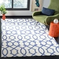 thumbnail image 1 of SAFAVIEH Dhurries Selena Geometric Wool Area Rug, Ivory/Purple, 9' x 12', 1 of 6